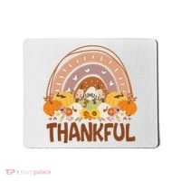 Thankful Pumpkin Patch Cute Rainbow Holiday Mousepad thumb 0