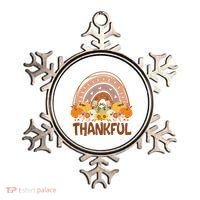 Thankful Pumpkin Patch Cute Rainbow Holiday Ornament thumb 0