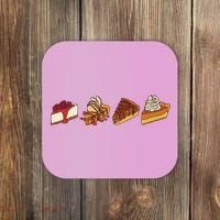 Thanksgiving Pie Pumpkin Coaster thumb 0