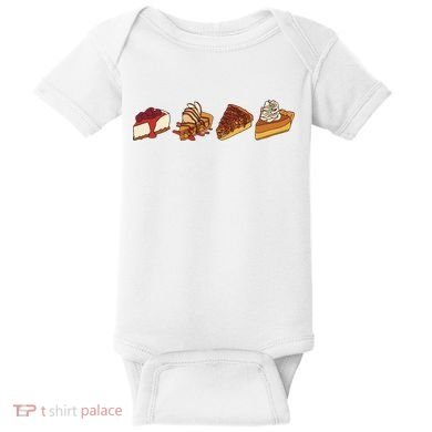 Thanksgiving Pie Pumpkin Baby Bodysuit