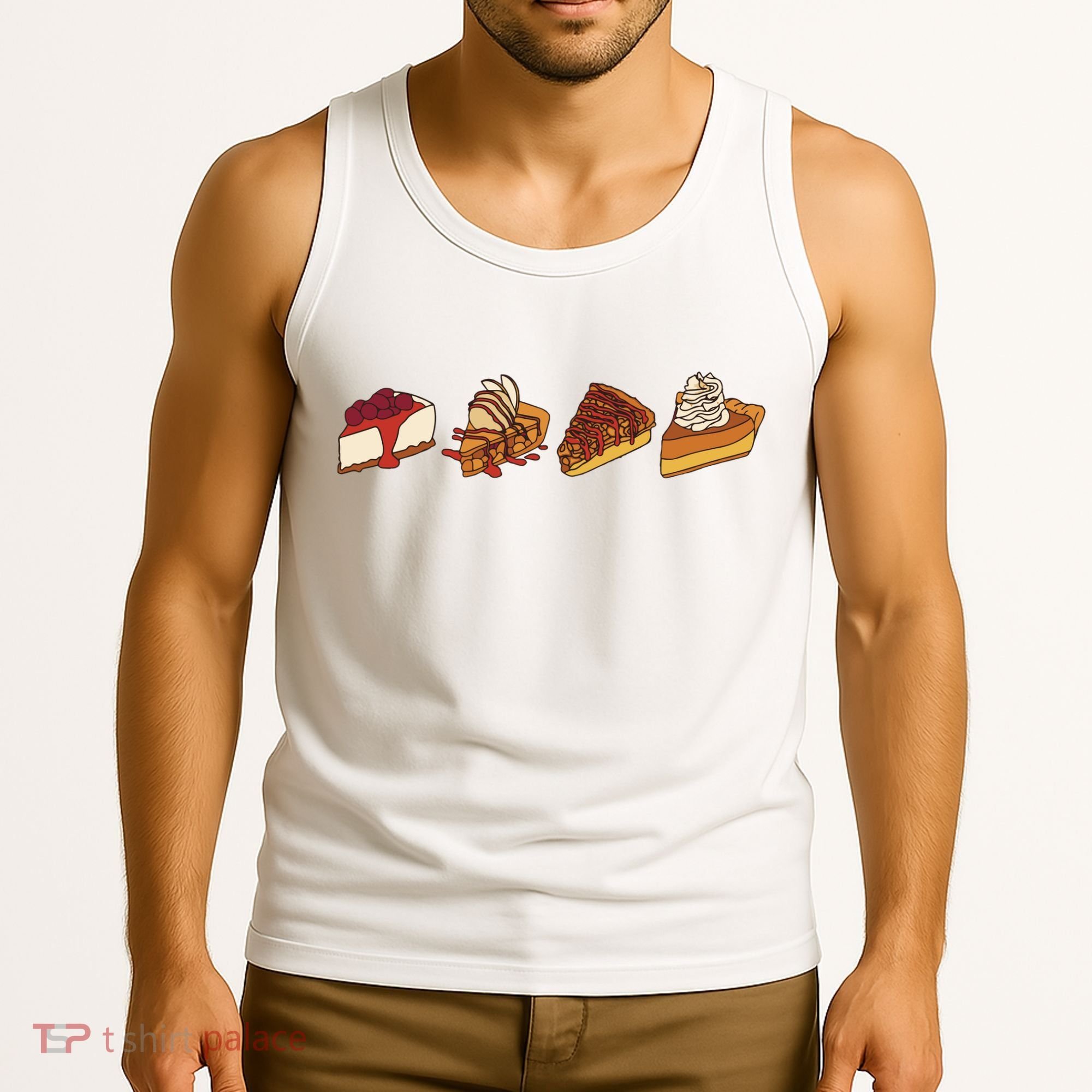 Thanksgiving Pie Pumpkin Tank Top