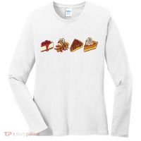 Thanksgiving Pie Pumpkin Women's Long Sleeve Shirt thumb 0