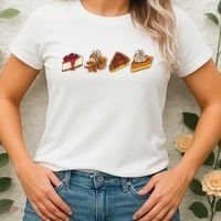 Thanksgiving Pie Pumpkin Women's T-Shirt thumb 2