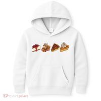 Thanksgiving Pie Pumpkin Kids Hoodie thumb 0