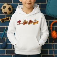 Thanksgiving Pie Pumpkin Kids Hoodie thumb 2