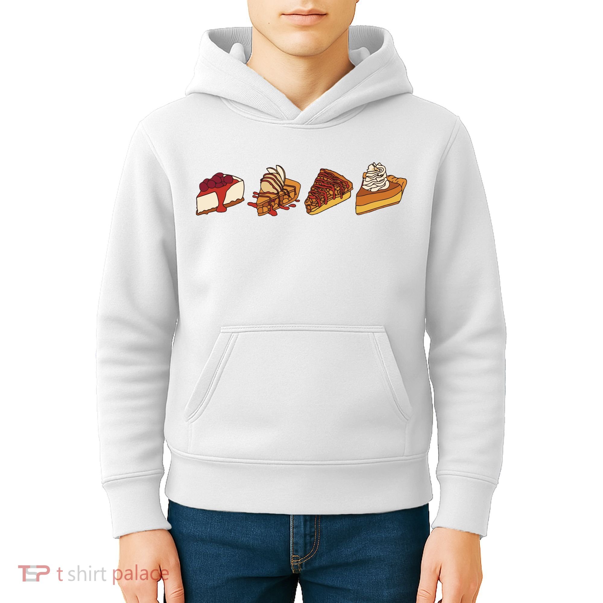Thanksgiving Pie Pumpkin Kids Hoodie