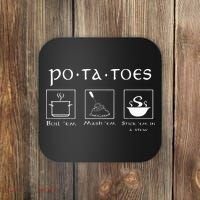 Taters Potatoes Potato Tater Coaster thumb 0