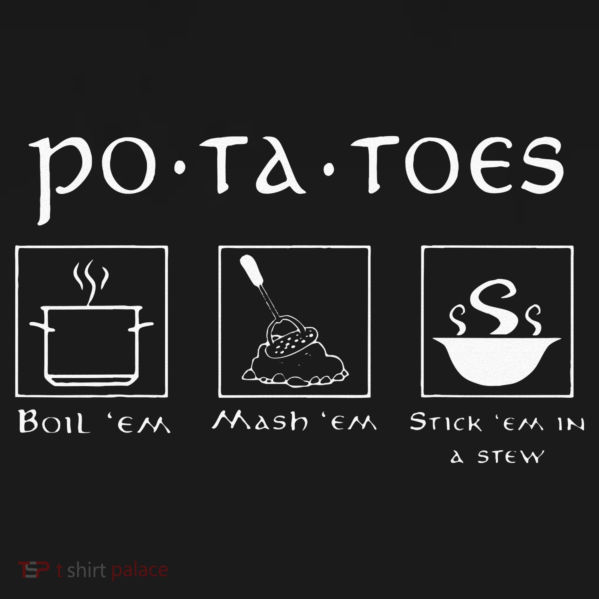 Taters Potatoes Potato Tater Kids Long Sleeve Shirt