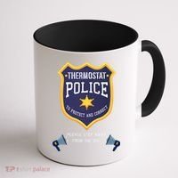 Thermostat Police Please Step Away From The Dial Dad Jokes Coffee Mug thumb 1