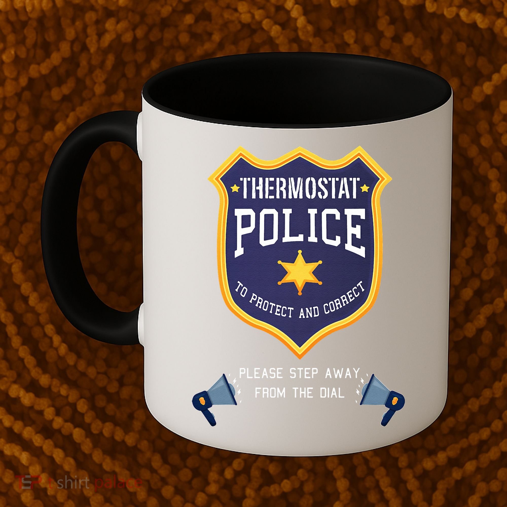 Thermostat Police Please Step Away From The Dial Dad Jokes Coffee Mug