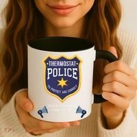 Thermostat Police Please Step Away From The Dial Dad Jokes Coffee Mug thumb 3