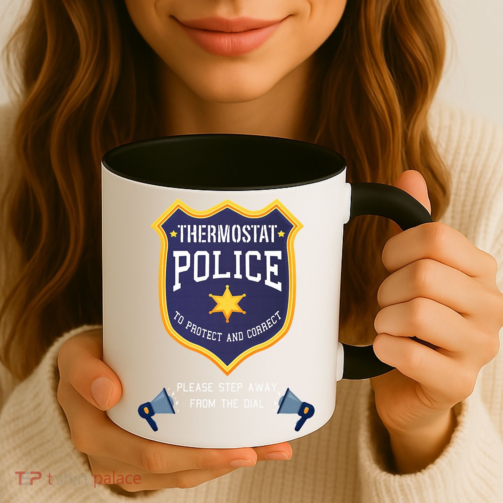 Thermostat Police Please Step Away From The Dial Dad Jokes Coffee Mug