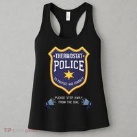 Thermostat Police Please Step Away From The Dial Dad Jokes Women's Tank Top thumb 3