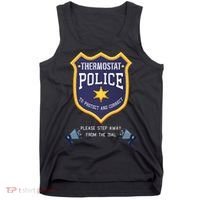 Thermostat Police Please Step Away From The Dial Dad Jokes Tank Top thumb 0