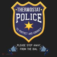 Thermostat Police Please Step Away From The Dial Dad Jokes Golf Towel thumb 3