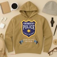Thermostat Police Please Step Away From The Dial Dad Jokes Hoodie thumb 3