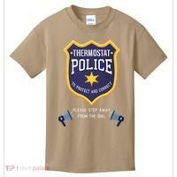 Thermostat Police Please Step Away From The Dial Dad Jokes Kids T-Shirt thumb 0