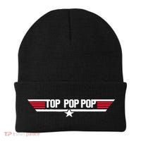 Top Pop Pop Funny Father's Day Dad Grandpa Gifts Beanie thumb 0