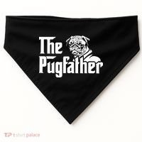 The Pugfather Pug Dad Fathers Day Gift Pug Lovers USA-Made Doggie Bandana thumb 0