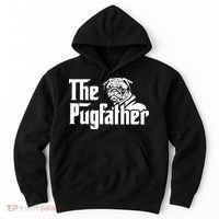 The Pugfather Pug Dad Fathers Day Gift Pug Lovers Hoodie thumb 0