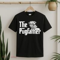 The Pugfather Pug Dad Fathers Day Gift Pug Lovers T-Shirt thumb 2
