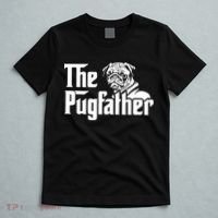 The Pugfather Pug Dad Fathers Day Gift Pug Lovers T-Shirt thumb 5