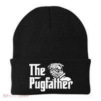 The Pugfather Pug Dad Fathers Day Gift Pug Lovers Beanie thumb 0