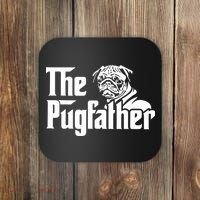 The Pugfather Pug Dad Fathers Day Gift Pug Lovers Coaster thumb 0