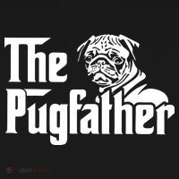 The Pugfather Pug Dad Fathers Day Gift Pug Lovers Women's Hoodie thumb 2