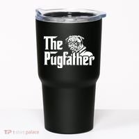 The Pugfather Pug Dad Fathers Day Gift Pug Lovers Tumbler thumb 0
