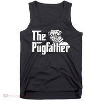 The Pugfather Pug Dad Fathers Day Gift Pug Lovers Tank Top thumb 0