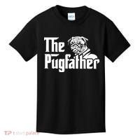 The Pugfather Pug Dad Fathers Day Gift Pug Lovers Kids T-Shirt thumb 0