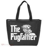 The Pugfather Pug Dad Fathers Day Gift Pug Lovers Tote Bag thumb 0