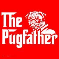 The Pugfather Pug Dad Fathers Day Gift Pug Lovers Santa Hat thumb 1