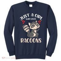 Trash Panda Raccoons Animal Just A Girl Who Loves Racoon Sweatshirt thumb 0