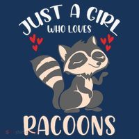 Trash Panda Raccoons Animal Just A Girl Who Loves Racoon Sweatshirt thumb 3