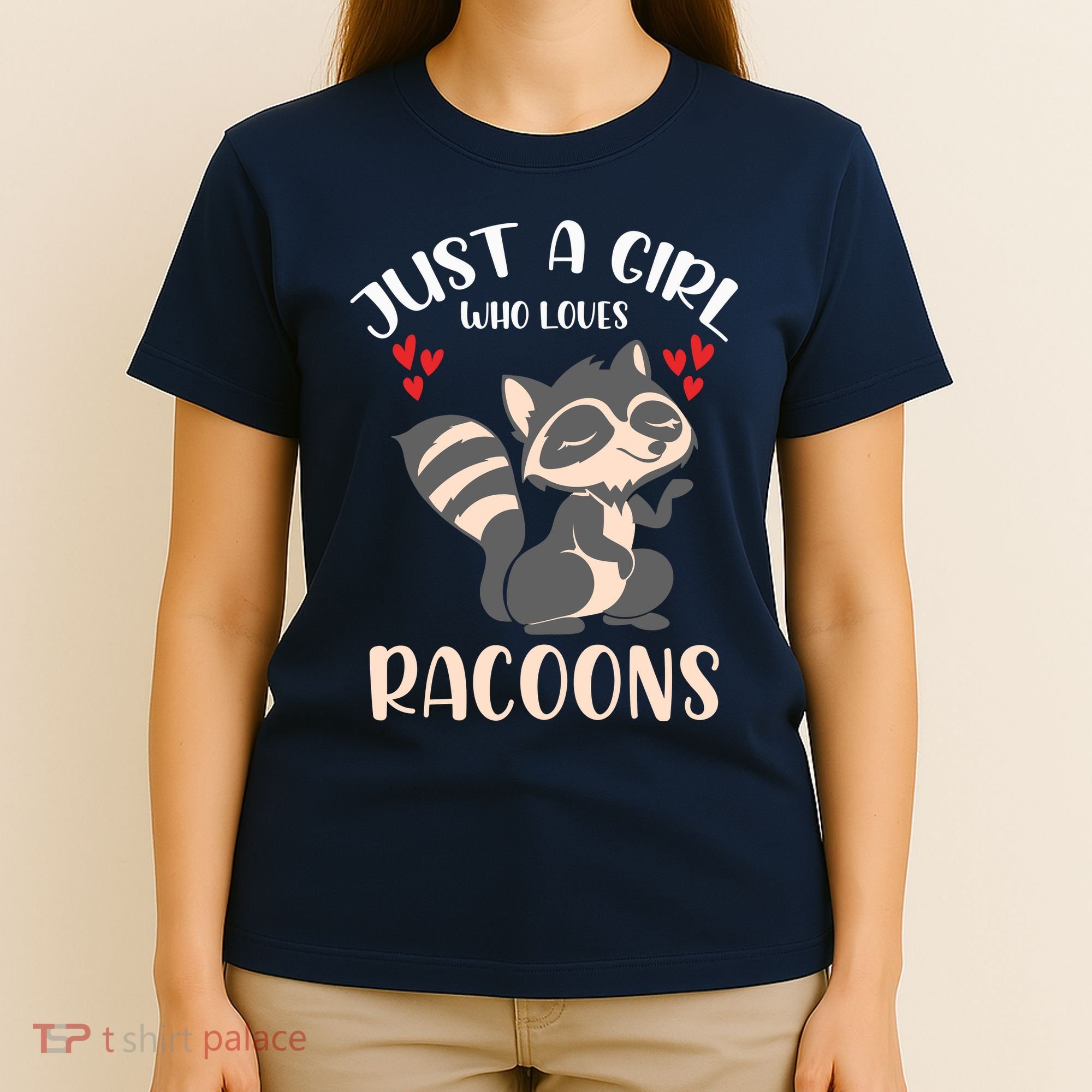 Trash Panda Raccoons Animal Just A Girl Who Loves Racoon T-Shirt