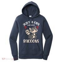 Trash Panda Raccoons Animal Just A Girl Who Loves Racoon Women's Hoodie thumb 0