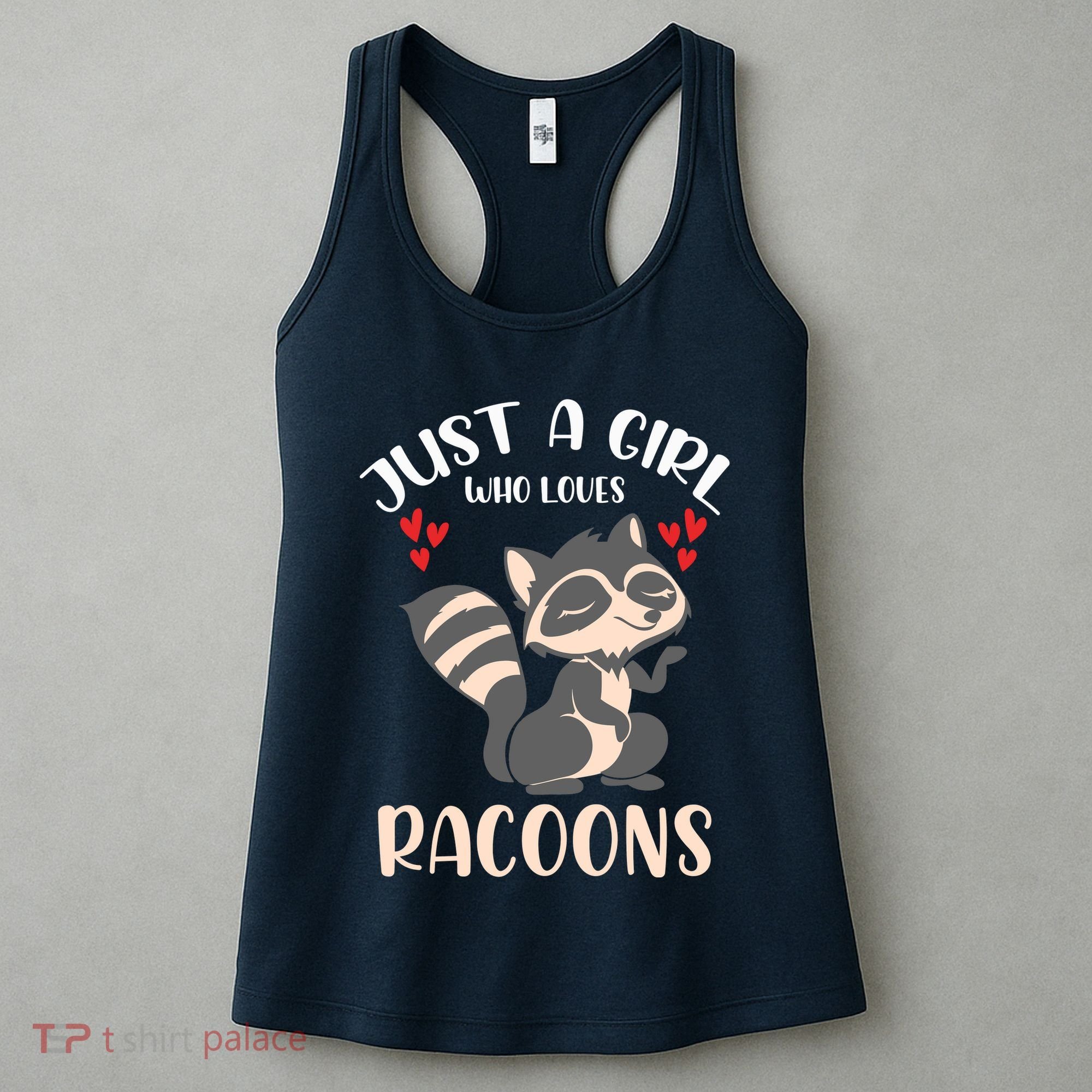 Trash Panda Raccoons Animal Just A Girl Who Loves Racoon Women's Tank Top