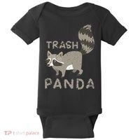 Trash Panda Racoon Baby Bodysuit thumb 0