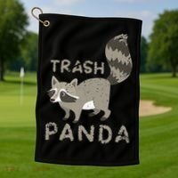 Trash Panda Racoon Golf Towel thumb 1