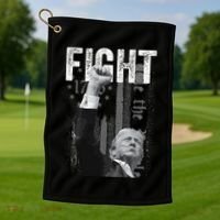 Trump Pennsylvania Rally Fight! Golf Towel thumb 1