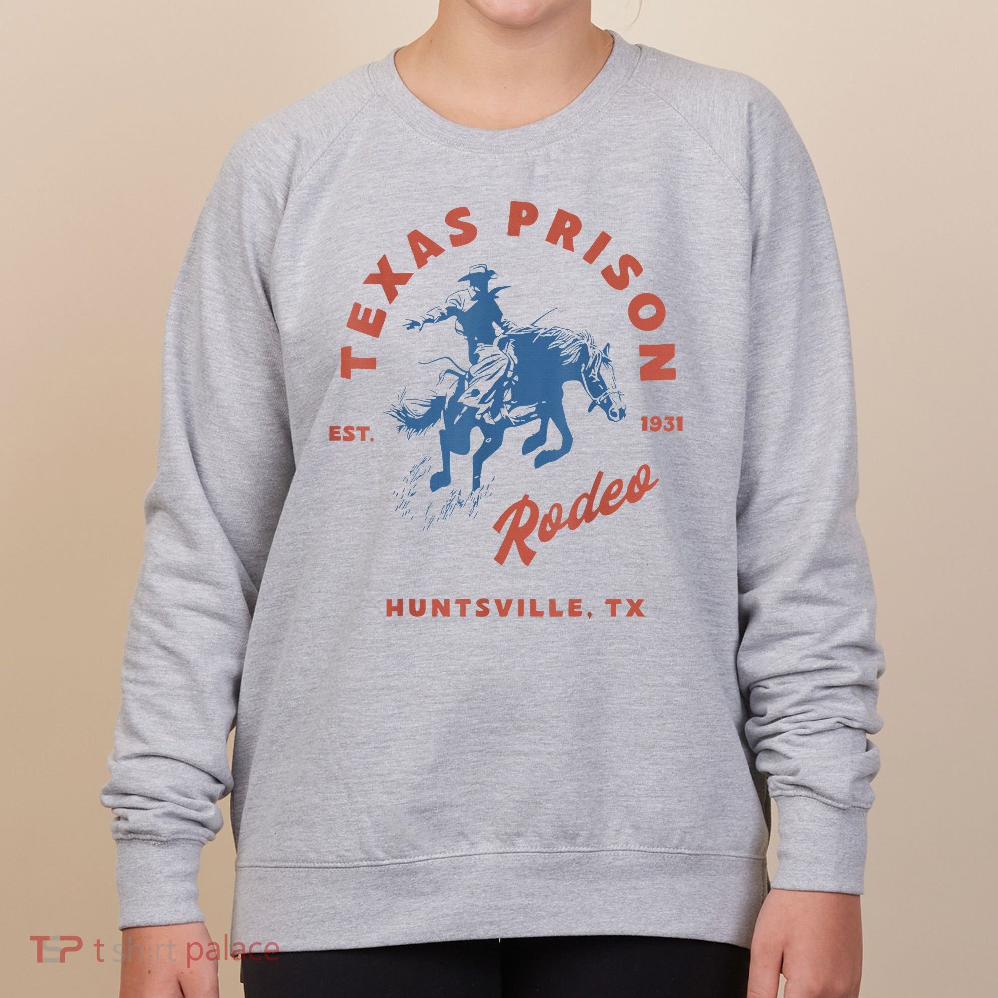 Texas Prison Rodeo Cowboy Western Women's Sweatshirt