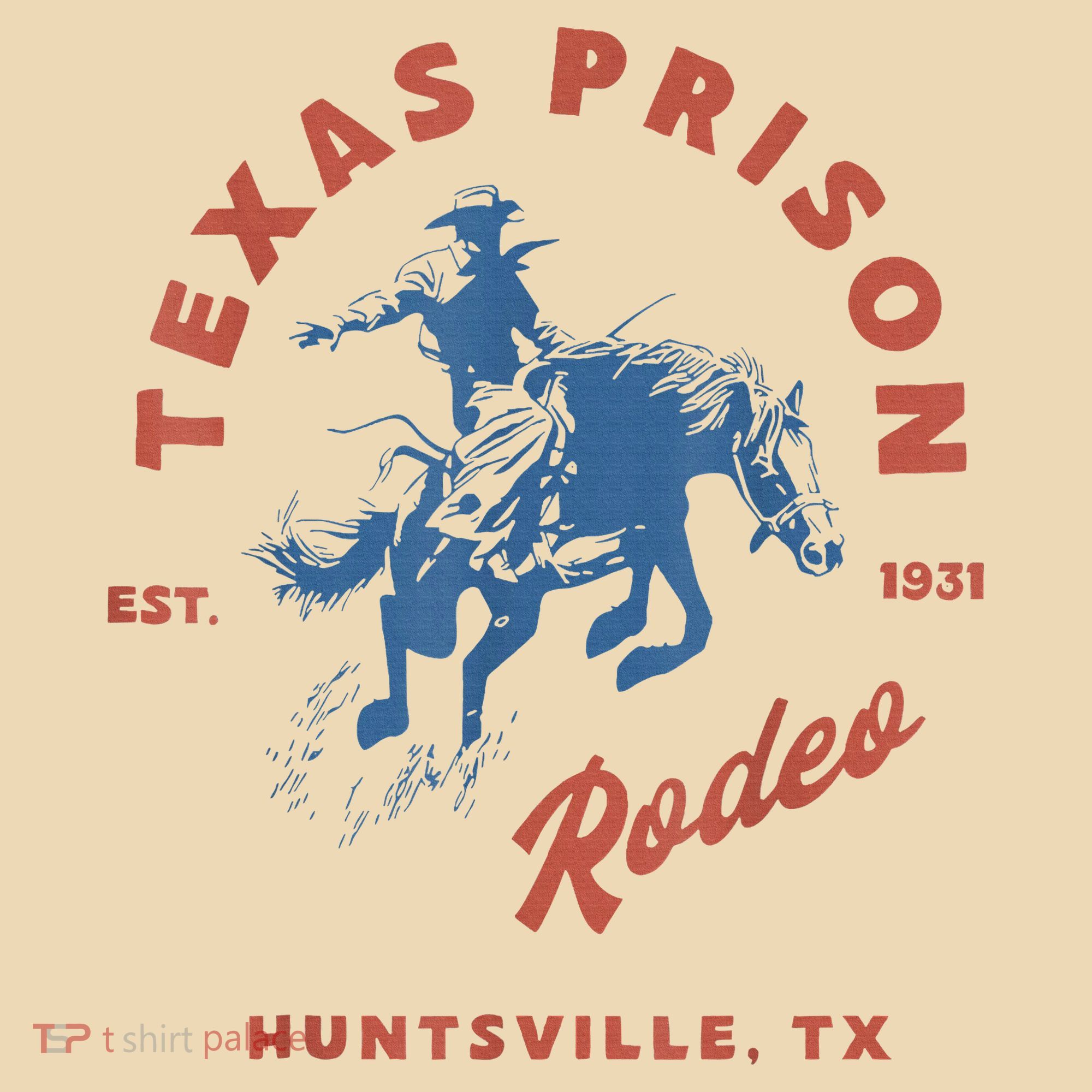 Texas Prison Rodeo Cowboy Western Tote Bag