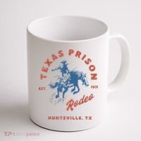 Texas Prison Rodeo Cowboy Western Coffee Mug thumb 1