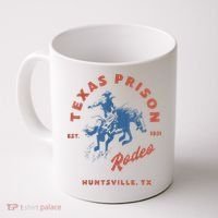 Texas Prison Rodeo Cowboy Western Coffee Mug thumb 0