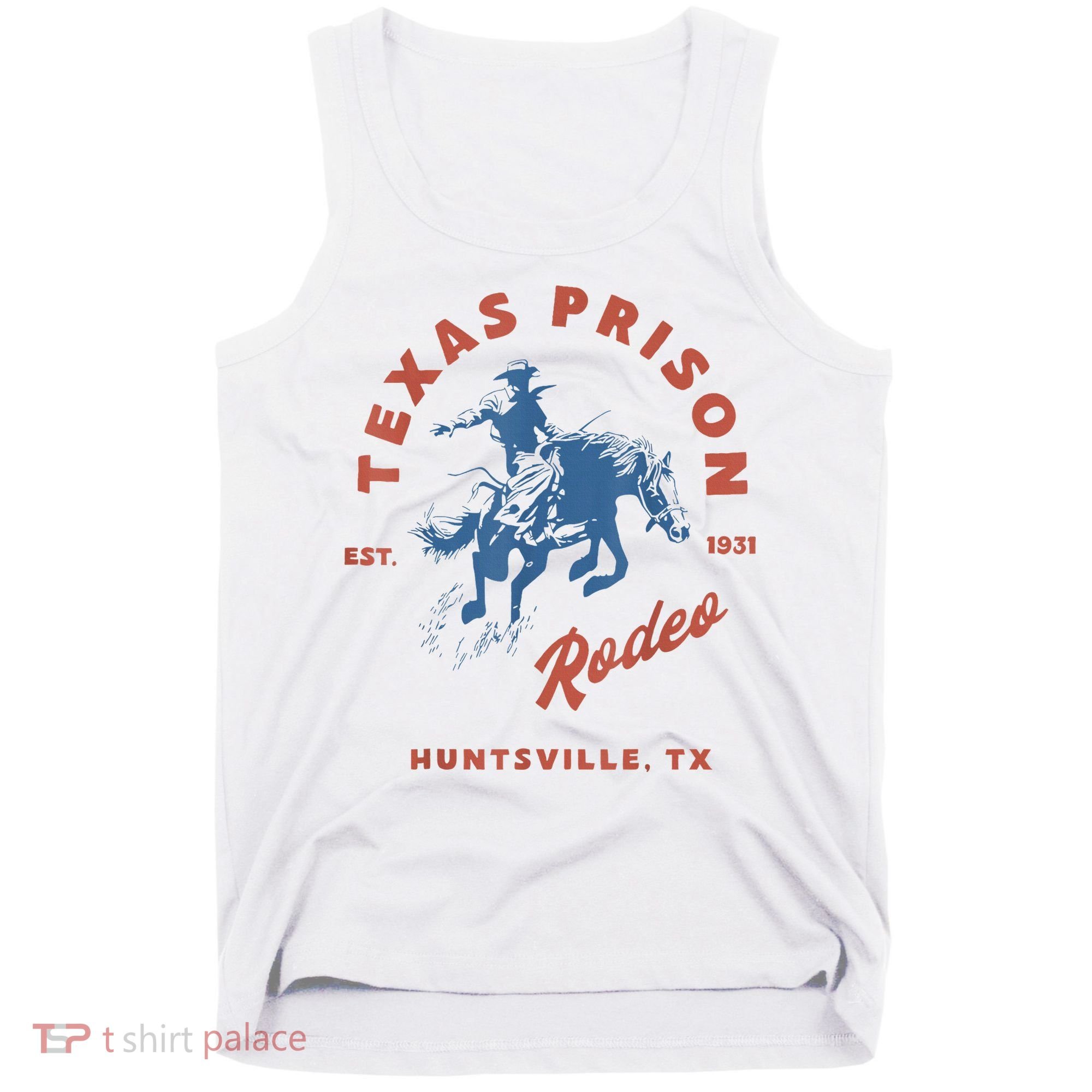 Texas Prison Rodeo Cowboy Western Tank Top