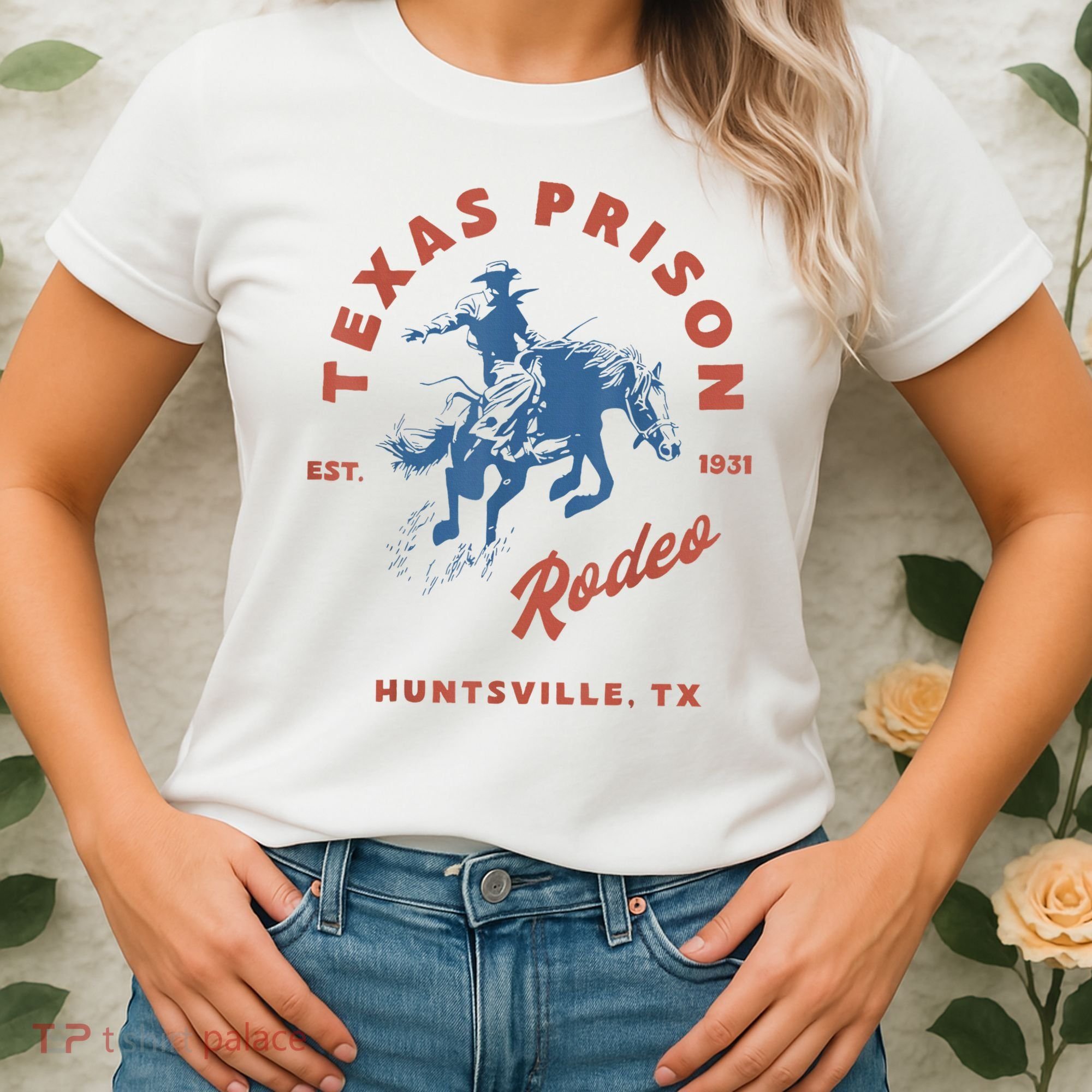 Texas Prison Rodeo Cowboy Western Women's T-Shirt