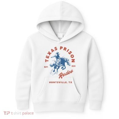 Texas Prison Rodeo Cowboy Western Kids Hoodie