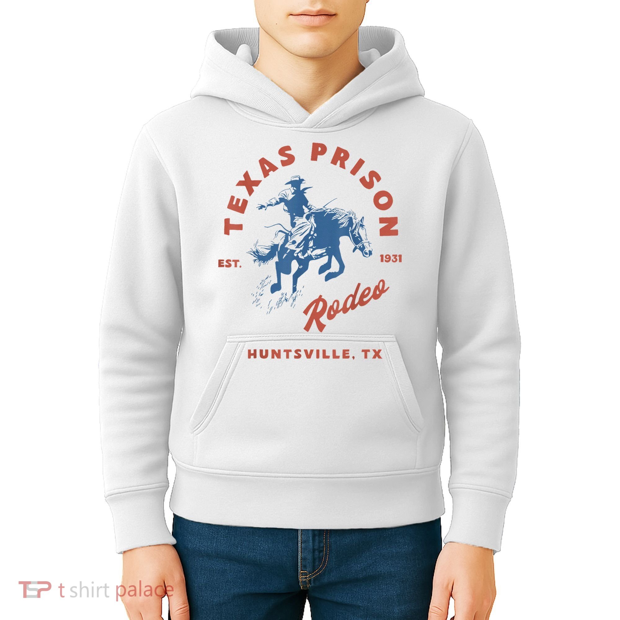 Texas Prison Rodeo Cowboy Western Kids Hoodie
